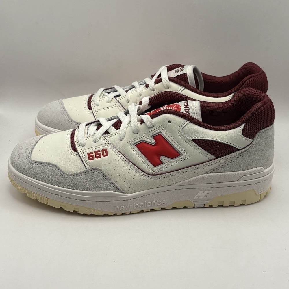 New Balance 550 BB550EMR White Grey Sneakers Men's‎ Size 12